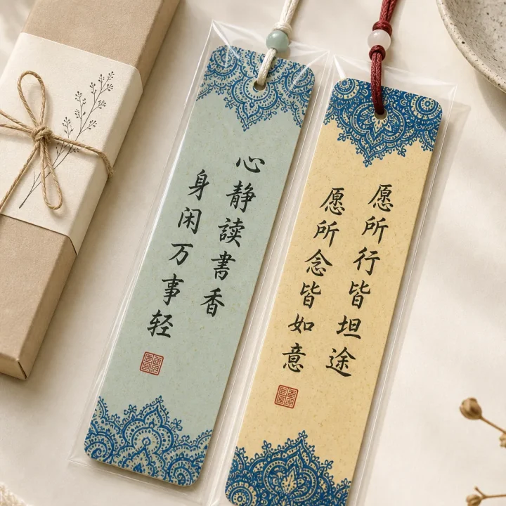 2 Peace & Calm Calligraphy Bookmarks