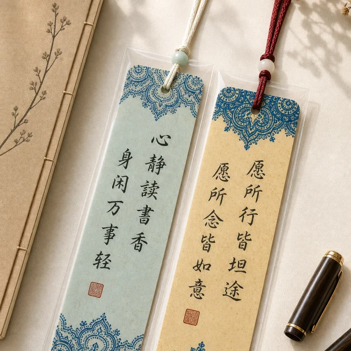 2 Study Encouragement Calligraphy Bookmarks